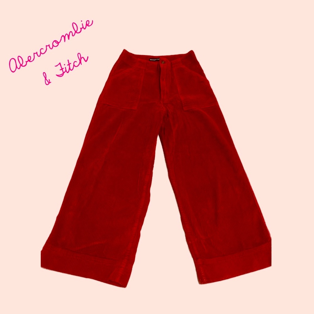 Abercrombie red corduroy pants